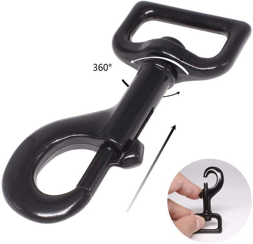 Heavy Duty Dog Leash - 2 Handles by Padded Traffic Handle for Extra Control, 6Foot Long - Perfect for Medium to Large Dogs (6 Ft, Black)