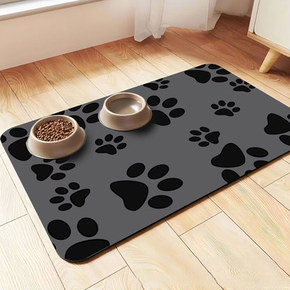 Cartoon Pet Floor Mats Diatomite Non-Slip Water Absorption Wear-Resistant Leakage Easy to Clean Dog Food Mat Cat Food Mat