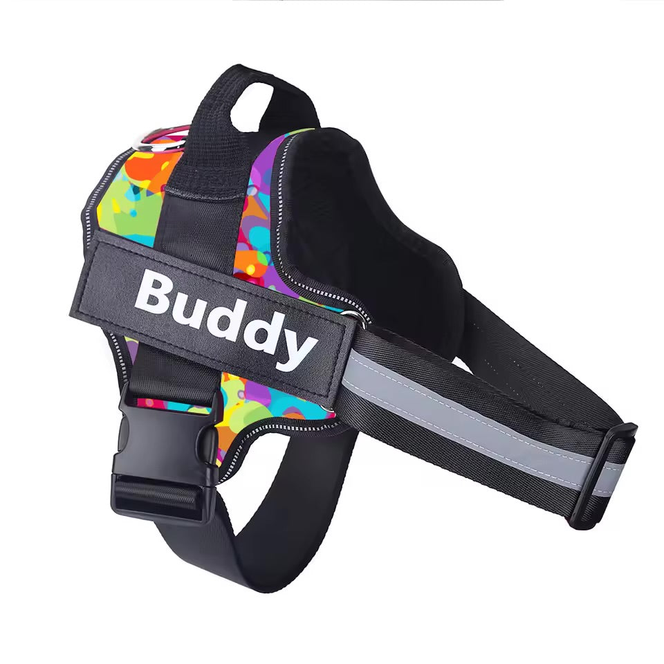 Custom Name No-Pull Dog Harness
