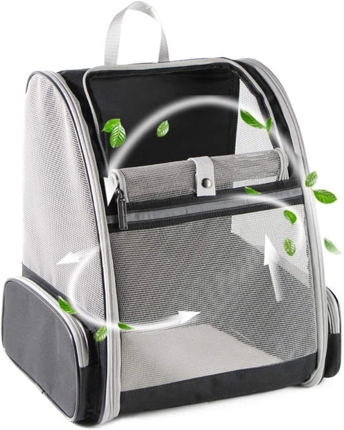 Innovative Traveler Bubble Backpack Pet Carriers for Cats and Dogs (Grey)
